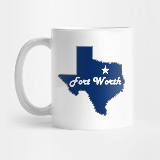 Fort Worth Texas Navy Blue Lone Star State Map Texan by Sports Stars ⭐⭐⭐⭐⭐